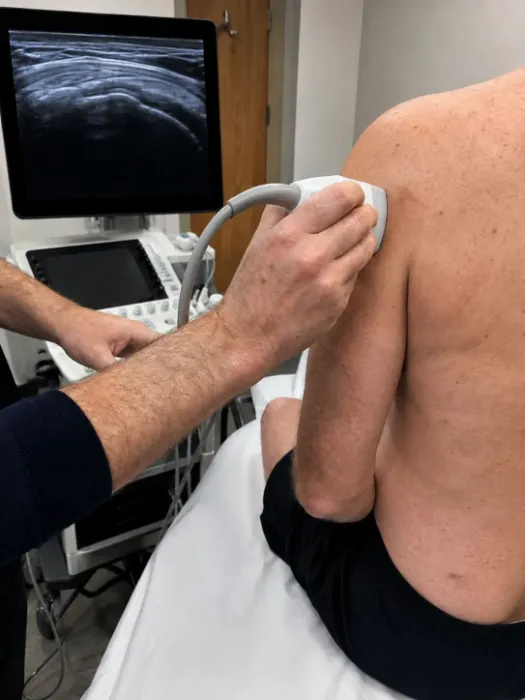 Ultrasound scan of the shoulder