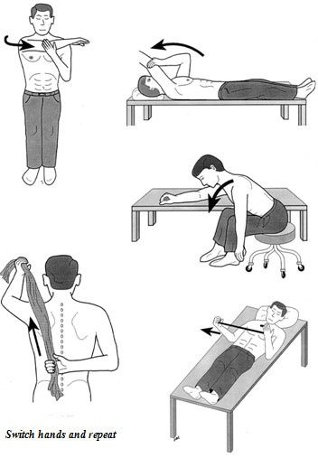 Frozen shoulder stretching exercises