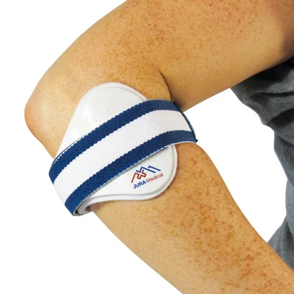 Epicondylar clasp worn on the upper forearm