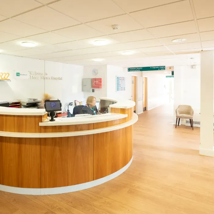 Reception at Circle Three Shires Hospital