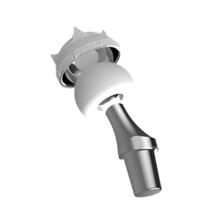 Thumb CMC joint replacement implant, close up